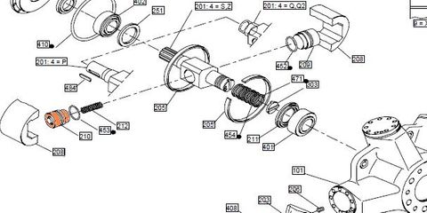 26398 HMC080 - Displacement Piston - 00 CUBinLN