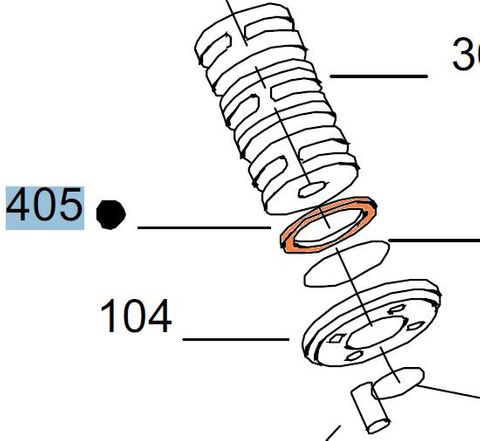 24318 - HMB045-200 - Valve Spool Ring 3 Nylon