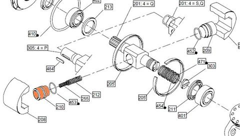 25612 - HMC270 - Displacement Piston 140 CUBin