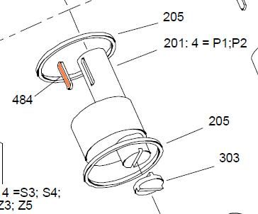 24592 - HMB125-200 - P Shaft Key