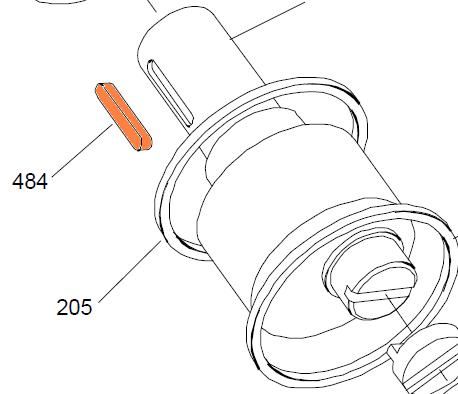 24689 - HMB030/045 - P Shaft Key