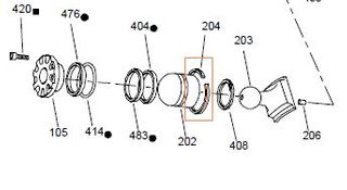 24961 - HMB125/150/200/325/400-Piston Retaining Half Ring