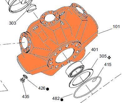 101-009 HMB060/080 - Motor Case