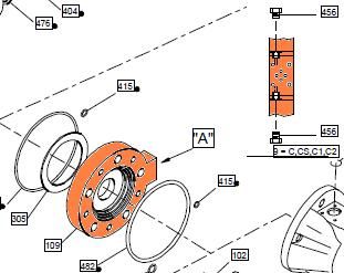 109-005 HMC270-325 - C Spacer  CTOP3 (70)