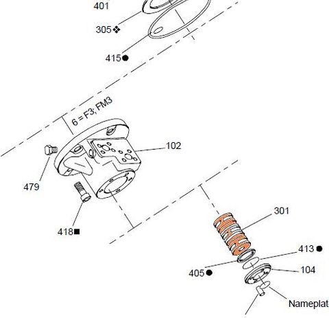 26240 HMB080-200 - Valve Spool - F3 - FM3 3,0200