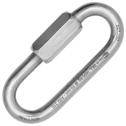 Kong Quick Link (Maillon) Long 8mm Stainless Oval