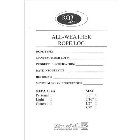 All Weather Rope Log