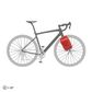 Ortlieb Fork Pack Plus 5.8L  Salsa - Dark Chilli