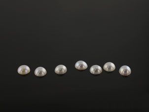 Pearls Half Seed Freshwater 2.5mm Round white (C)