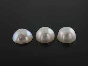 Freshwater Half Seed Pearl 6-7mm Round (C)