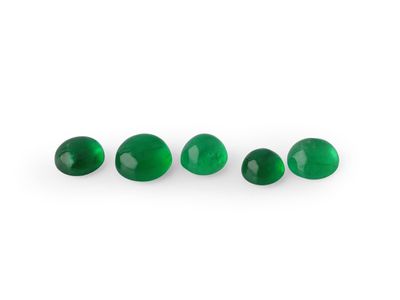 Emerald 3.75mm Round Cabochon 1st Grade (E)