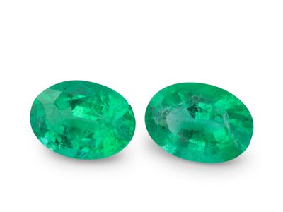 Emerald Zambian 7x5mm Oval (E) Pair