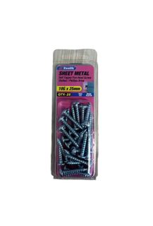 ZENITH 10g-25mm SHEET METAL PAN HEAD SCREW (25 Pack)
