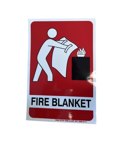 Fire Blanket Location Sign
150 x 225mm - (Vinyl Sticker)