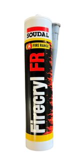 Soudal Firecryl Fire Resistant Plasto Elastic Sealant Grey 310ml