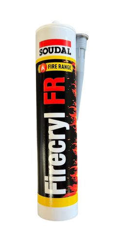 Soudal Firecryl Fire Resistant Plasto Elastic Sealant Grey 310ml