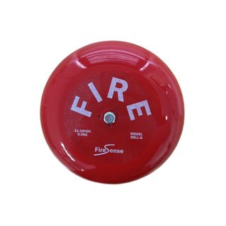 6" Red Fire Bell 150mm 24VDC