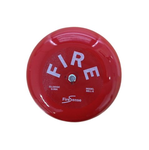 6" Red Fire Bell 150mm 24VDC