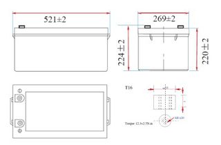 250Ah Standby Battery AGM