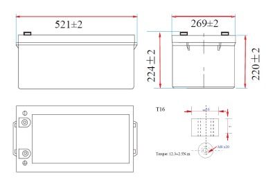 250Ah Standby Battery AGM