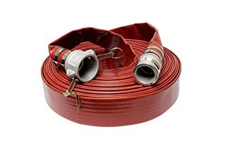 Bettaflow Fire Hose 64mm x 10m c/w Alloy QRT Fittings Bandit Clamped