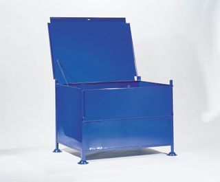 All Sheet Pallet with half drop front gate C/W lockable security lid