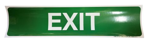 EXIT
White Lettering on Green Backgound 400 x 100mm Decal