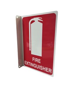 Extinguisher Location Sign (Right Angle) (METAL)
