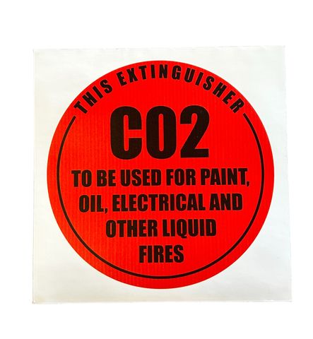 CO2 ID Sign
190 x 190mm - (Vinyl Sticker)