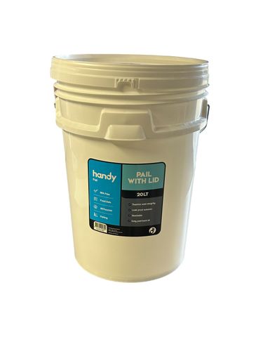 20 Litre White Bucket With Lid