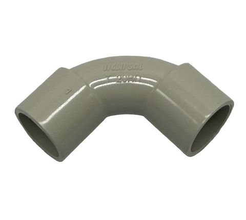 ELBOW CONDUIT PVC SOLID 20MM GREY