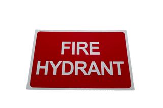 Fire Hydrant - Square Sign - 300 x 225mm