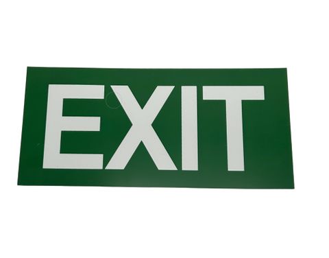 Exit Sign - Green 270 x 135mm Poly