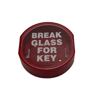 Cabinet Break Glass Key Holder PVC 110mm Diameter