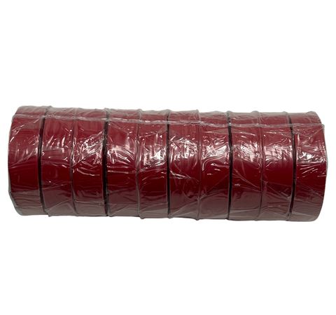 Electrical Tape 19mm x 20M                 10 Pack RED