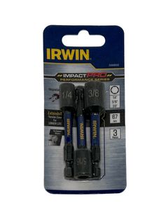Irwin Impact Pro Performance 67mm 3 Piece Nutsetter Set 1/4, 5/16, 3/8