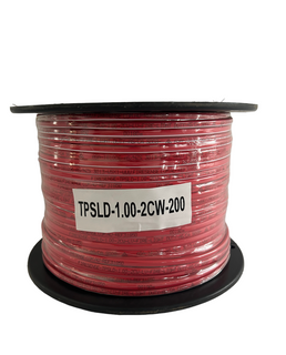 FIRESENSE TPSLD CABLE 1.00MM 2C FLAT WHT STRIPE 200M