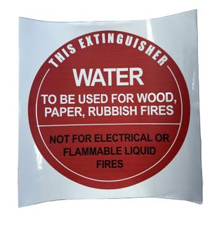 WATER ID Sign
190 x 190mm - (Vinyl Sticker)