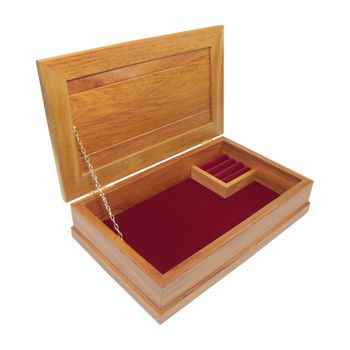 JEWELLERY BOX - RIMU - MEDIUM -  BURGUNDY - 340X195X80MM