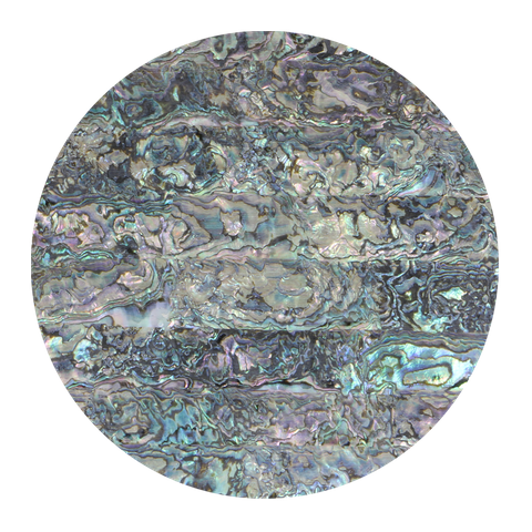 SHELL VENEER UNCOATED - MEXICAN ABALONE GREEN HEART - 140*240MM