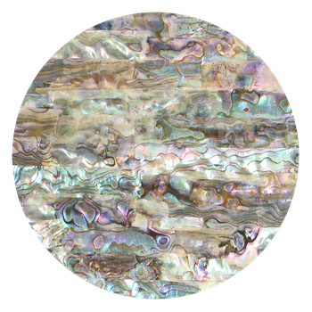SHELL VENEER UNCOATED - MEXICAN ABALONE GREEN RIPPLE - 140*240MM