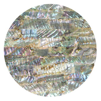 SHELL VENEER UNCOATED - MEXICAN ABALONE GREEN RIPPLE LIGHT - 140*240MM