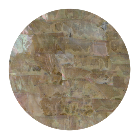 SHELL VENEER UNCOATED - WING OYSTER BROWN