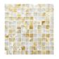 SOLID SHELL MOSAIC TILE - GOLD WMOP 25MM/318*318