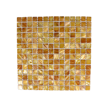 SOLID SHELL MOSAIC TILE - MOP DYED - BROWN - 20*20MM/305*305
