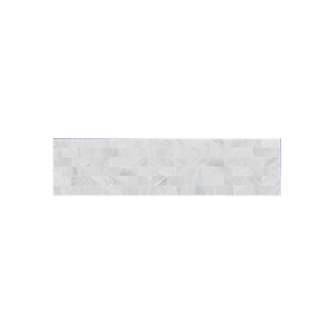SOLID SHELL TILE - F/W MOP WHITE - BRICK