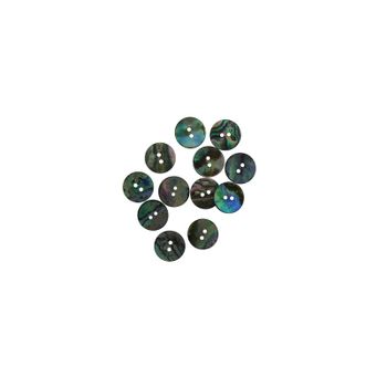 SHELL BUTTON - PAUA - 17.5MM [28L] (DOZ)