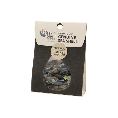 SHELL PIECES PAUA SOUVENIR 2-15MM 50G