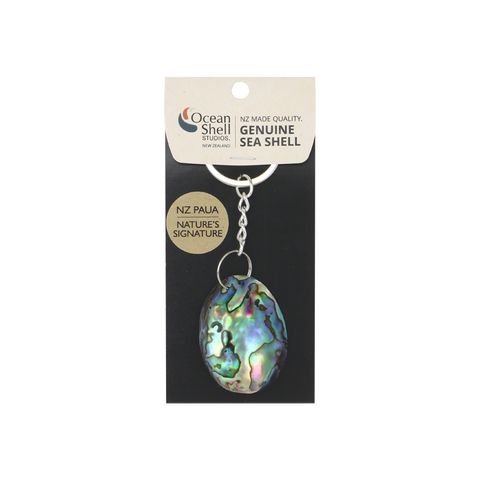 PAUA GEM KEY RING