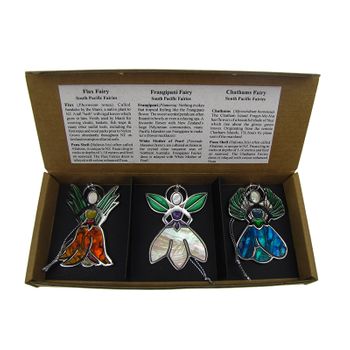 COASTAL - SOUTH PACIFIC FAIRIES - DECORATION - TRIO SET